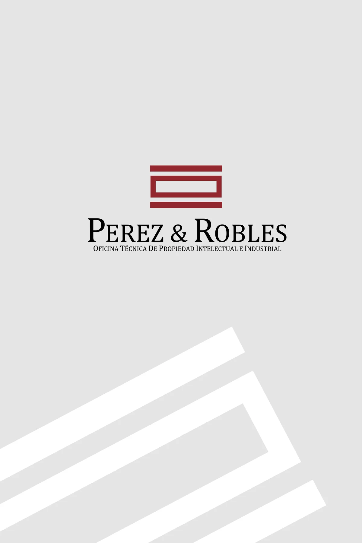 Official corporate card of Pérez & Robles - Technical Office of Intellectual and Industrial Property
